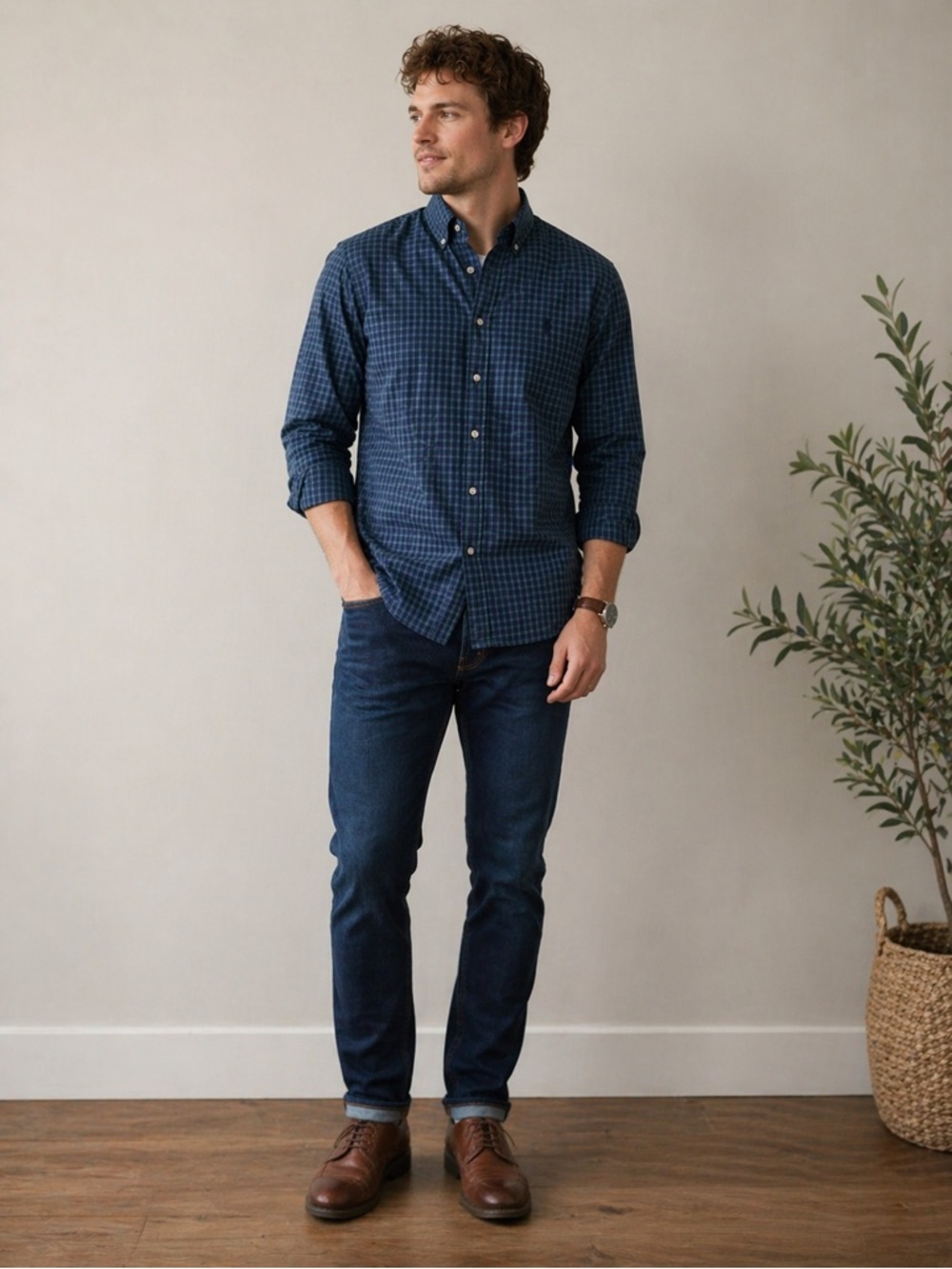 Ralph Lauren | Men’s Cotton Plaid Button Up Shirt